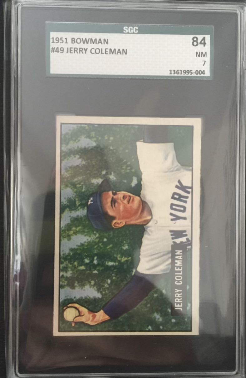 Jerry Coleman  baseball card collectible - Main Image 3