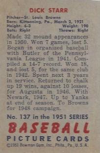 Dick Starr  baseball card collectible - Main Image 2