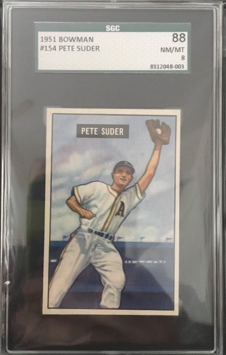 Pete Suder  baseball card collectible - Main Image 3