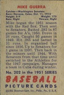 Mike Guerra  baseball card collectible - Main Image 2