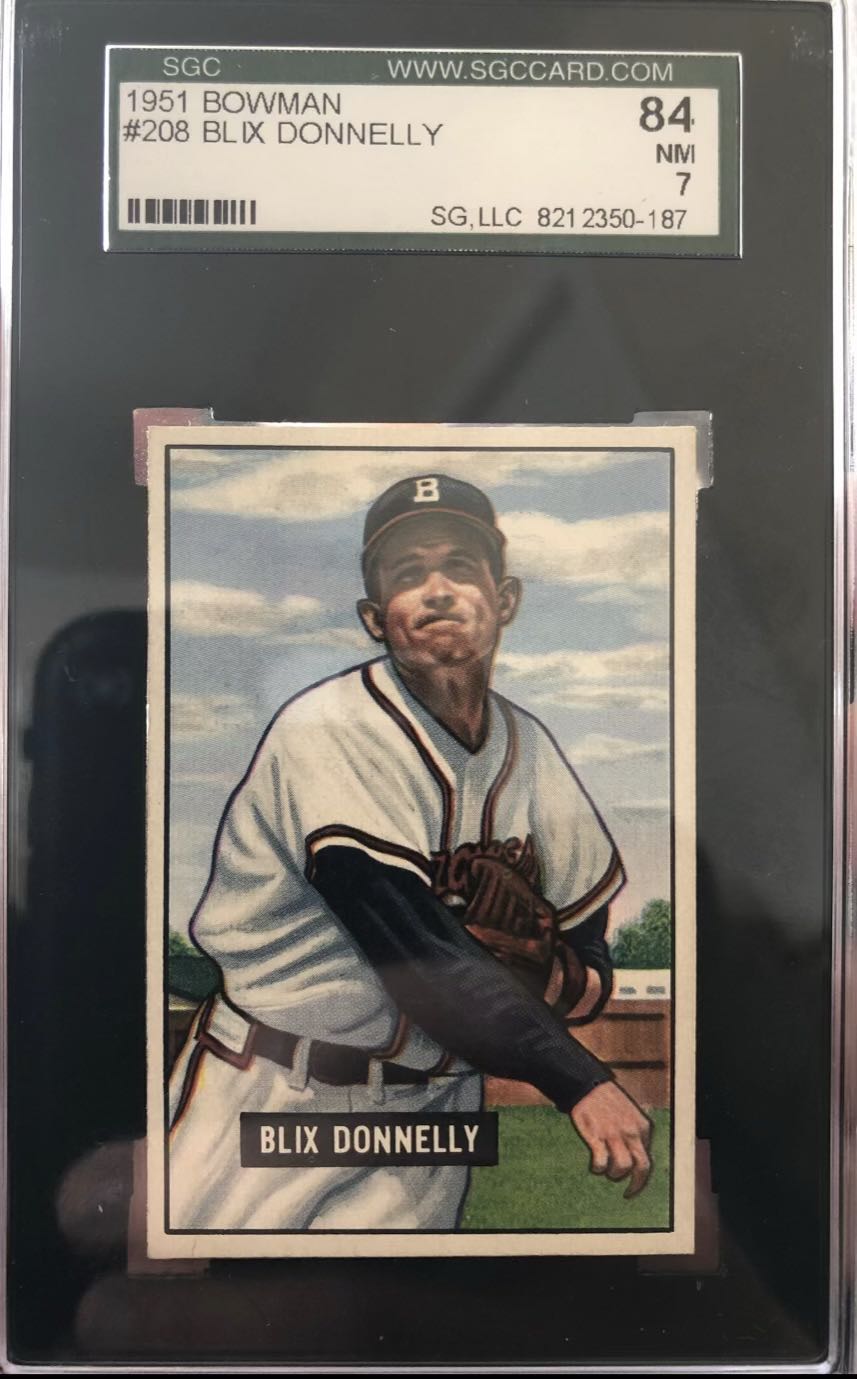Blix Donnelly  baseball card collectible - Main Image 3