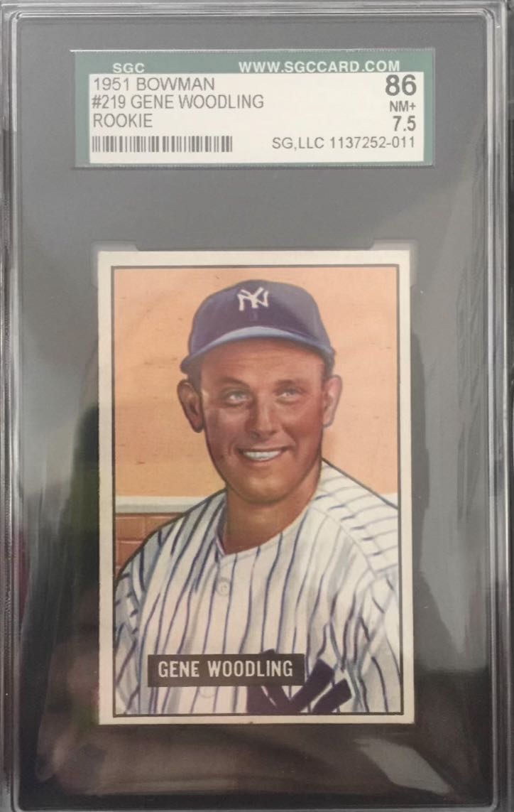 Gene Woodling  baseball card collectible - Main Image 3