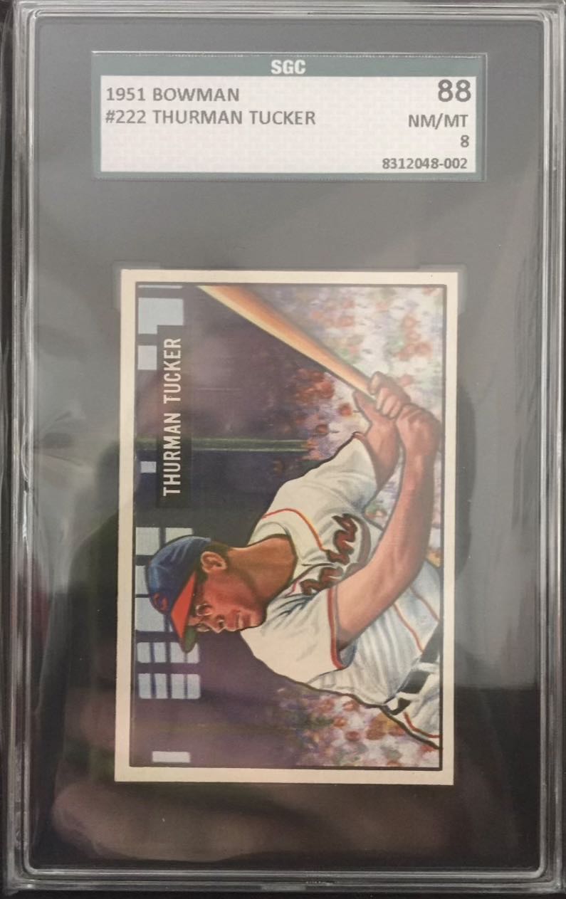 Thurman Tucker  baseball card collectible - Main Image 3