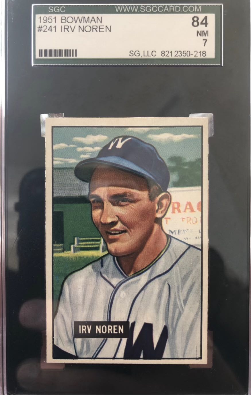 Irv Noren  baseball card collectible - Main Image 3
