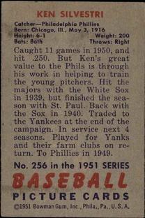 Ken Silvestri  baseball card collectible - Main Image 2