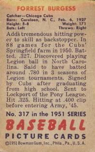 Forrest Burgess  baseball card collectible - Main Image 2