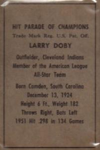 Larry Doby  baseball card collectible - Main Image 2