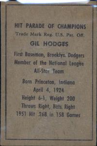 Gil Hodges  baseball card collectible - Main Image 2