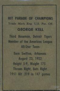George Kell  baseball card collectible - Main Image 2