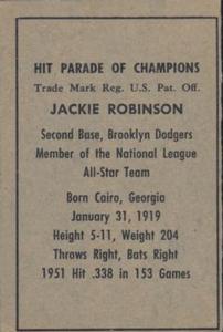 Jackie Robinson  baseball card collectible - Main Image 2