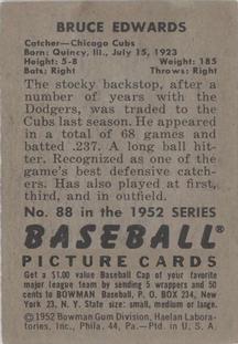 Bruce Edwards  baseball card collectible - Main Image 2