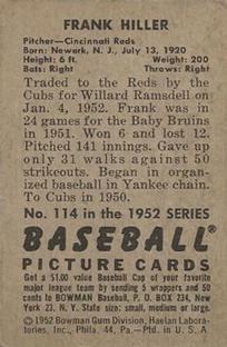 Frank Hiller  baseball card collectible - Main Image 2