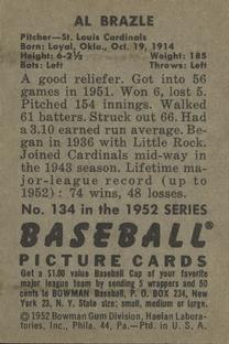 Al Brazle  baseball card collectible - Main Image 2