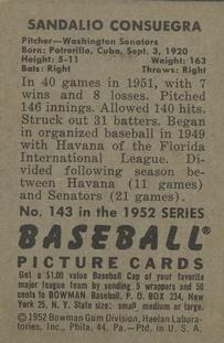 Sandy Consuegra  baseball card collectible - Main Image 2