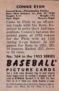 Connie Ryan  baseball card collectible - Main Image 2