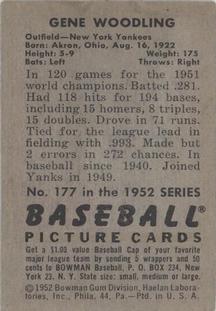Gene Woodling  baseball card collectible - Main Image 2