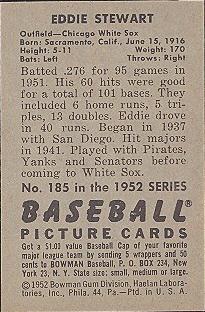 Bud Stewart  baseball card collectible - Main Image 2