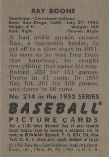 Ray Boone  baseball card collectible - Main Image 2
