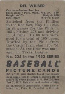 Del Wilber  baseball card collectible - Main Image 2