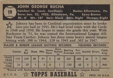 Johnny Bucha  baseball card collectible - Main Image 2