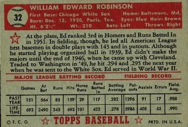 Eddie Robinson  baseball card collectible - Main Image 2