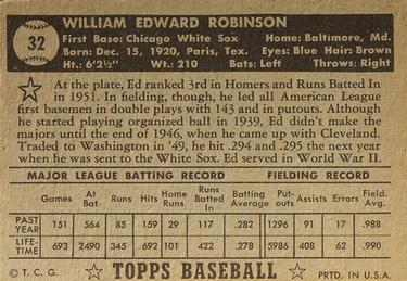 Eddie Robinson  baseball card collectible - Main Image 2