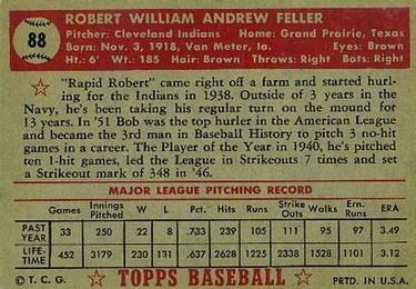 Bob Feller  baseball card collectible - Main Image 2