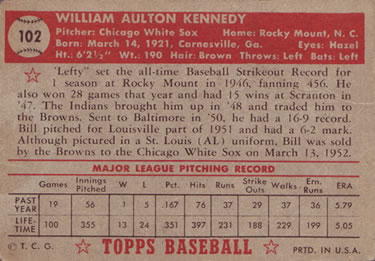 Bill Kennedy  baseball card collectible - Main Image 2