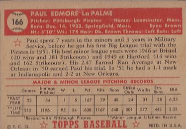 Paul LaPalme  baseball card collectible - Main Image 2