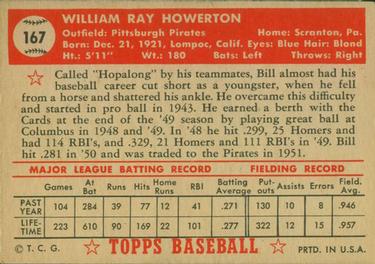 Bill Howerton  baseball card collectible - Main Image 2