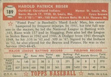 Pete Reiser  baseball card collectible - Main Image 2