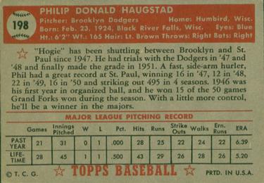 Phil Haugstad  baseball card collectible - Main Image 2