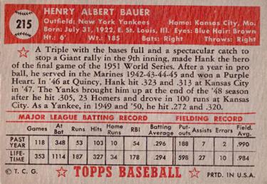 Hank Bauer  baseball card collectible - Main Image 2