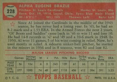 Al Brazle  baseball card collectible - Main Image 2