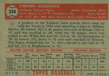 Steve Souchock  baseball card collectible - Main Image 2