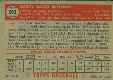 Harry Brecheen  baseball card collectible - Main Image 2