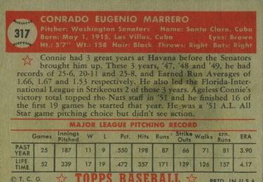 Connie Marrero  baseball card collectible - Main Image 2