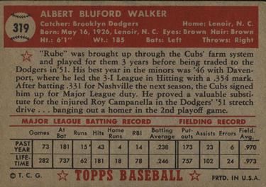 Al Walker  baseball card collectible - Main Image 2
