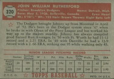 John Rutherford  baseball card collectible - Main Image 2