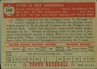 Clyde Sukeforth  baseball card collectible - Main Image 2