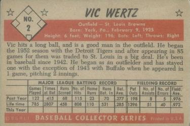 Vic Wertz  baseball card collectible - Main Image 2