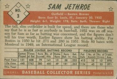Sam Jethroe  baseball card collectible - Main Image 2