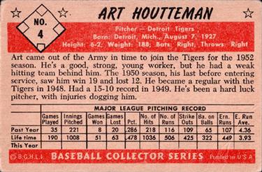 Art Houtteman  baseball card collectible - Main Image 2