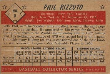 Phil Rizzuto  baseball card collectible - Main Image 2