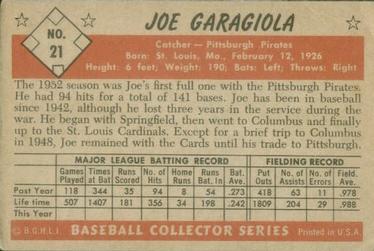 Joe Garagiola  baseball card collectible - Main Image 2