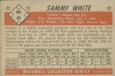 Sammy White  baseball card collectible - Main Image 2