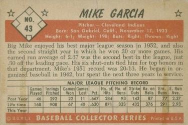 Mike Garcia  baseball card collectible - Main Image 2