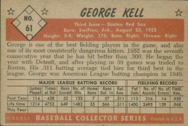George Kell  baseball card collectible - Main Image 2