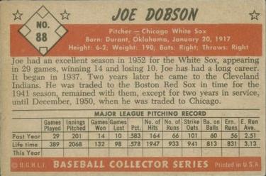 Joe Dobson  baseball card collectible - Main Image 2
