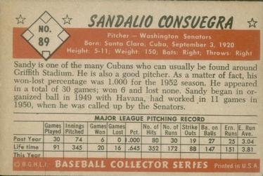 Sandy Consuegra  baseball card collectible - Main Image 2